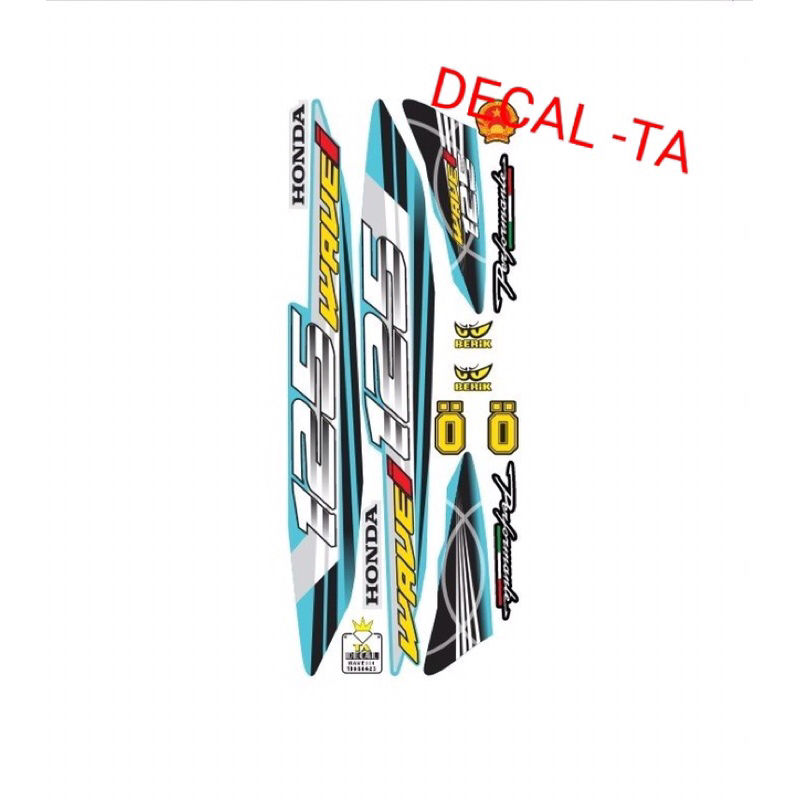 Tem xe WAVE 110 mẫu số 125i tem 3 lớp chống phai màu