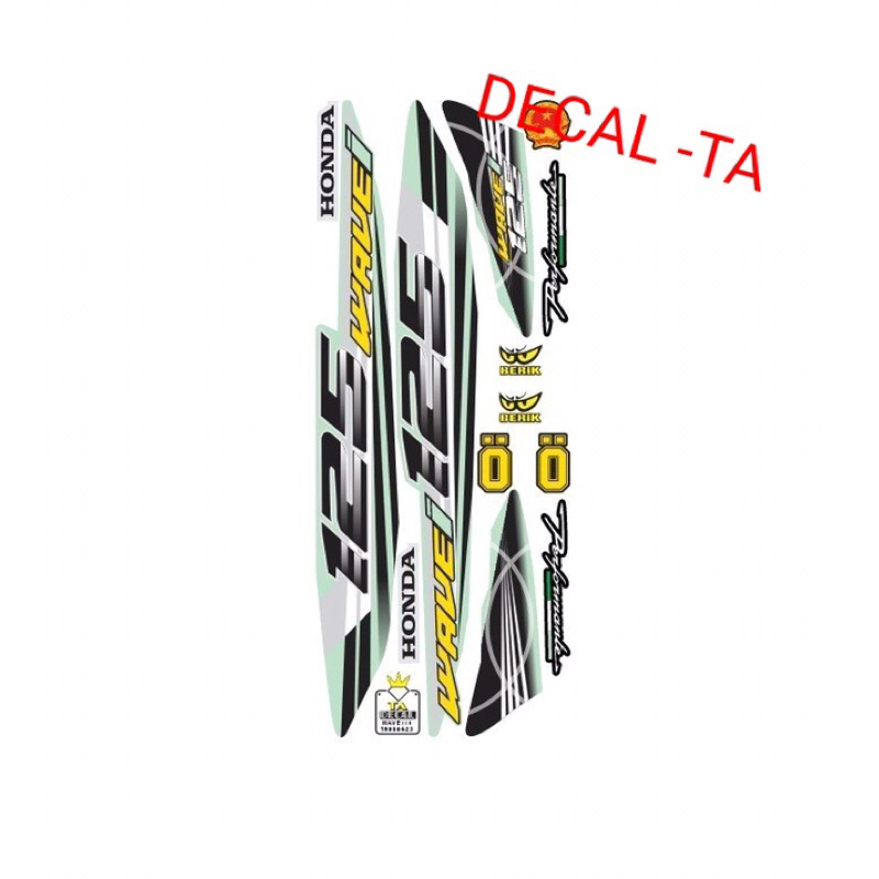 Tem xe WAVE 110 mẫu số 125i tem 3 lớp chống phai màu