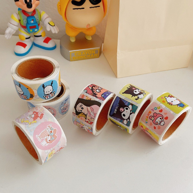 Cuộn 200, 500 Tem Thank You 2.5cm Siêu Hot Mẫu Mới Siêu Dễ Thương