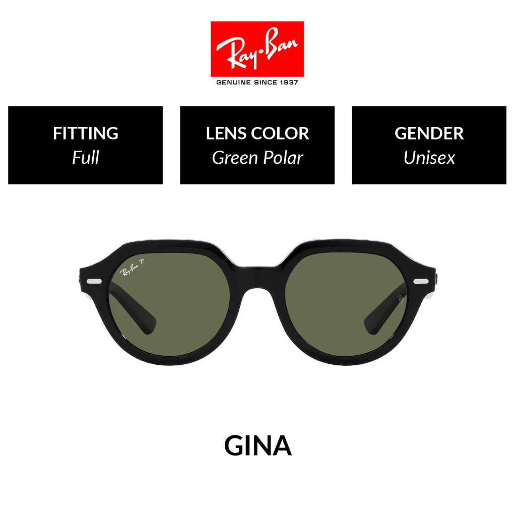 Mắt kính RAY-BAN GINA Polarized - RB4399F 901/58 Size 53 - Kính mát