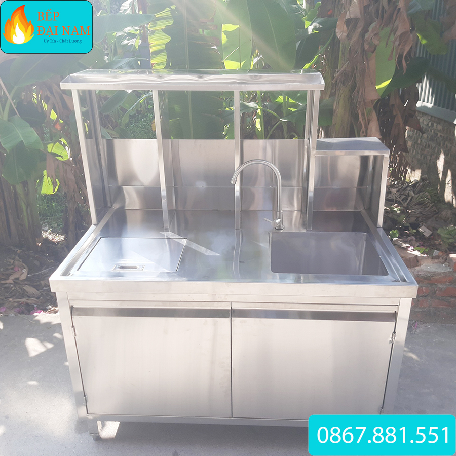 Quầy pha chế inox siêu bền| Quầy pha chế trà sửa đẹp.