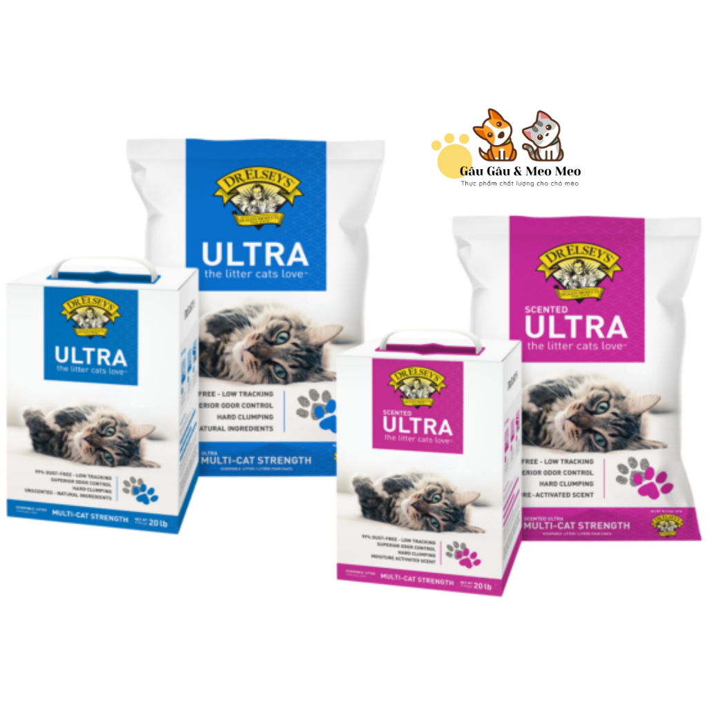 Dr.ELSEY'S CAT LITTER CÁT CAO CẤP CHO MÈO TỪ MỸ Bao 18.14kg