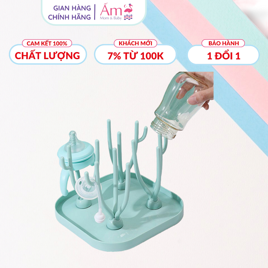 Khay Úp Giá Úp Hình San Hô Ấm Baby Núm Ti Hình Cây Nhiều Chạc, Tiện Lợi Đa Năng Cho Mẹ Ấm Gift Decor