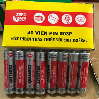 Pin con thỏ size AA & AAA