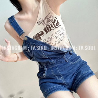 [CÓ SẴN, ẢNH THẬT] 𝐓𝐕 𝐒𝐎𝐔𝐋 Quần yếm jean