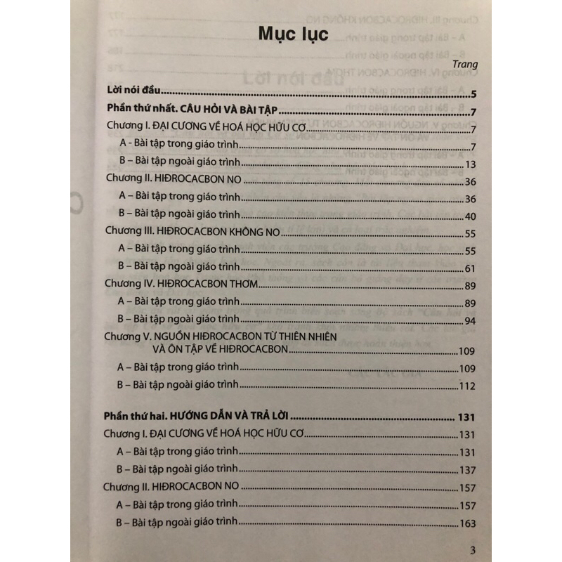 Sách - Câu hỏi và bài tập Hoá học Hữu cơ Tập 1