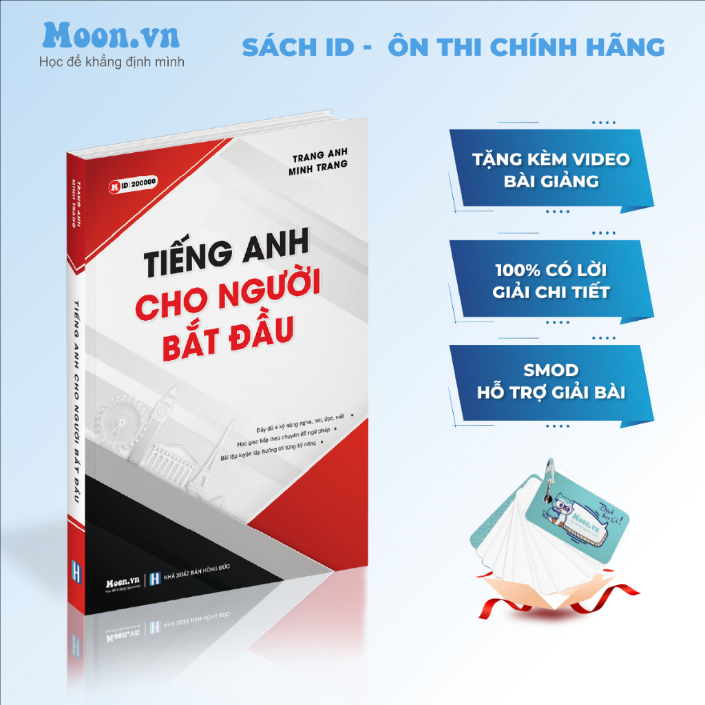 Sách - Tiếng anh cho người mới bắt đầu, học đủ 4 kỹ năng | Sach ID
