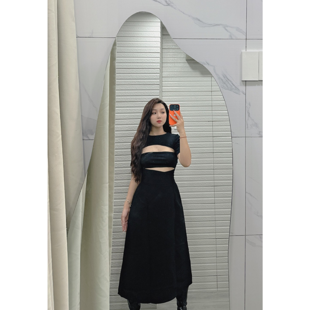 B181-ÁO CROPTOP CUTOUT NGỰC