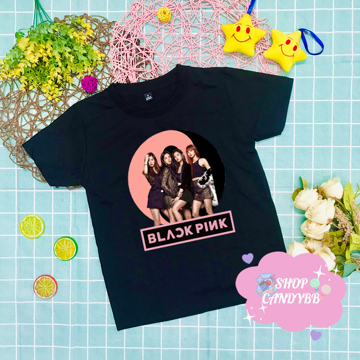 Áo thun đủ màu BlackPink cho bé gái dễ thương, nhóm nhạc Black Pink