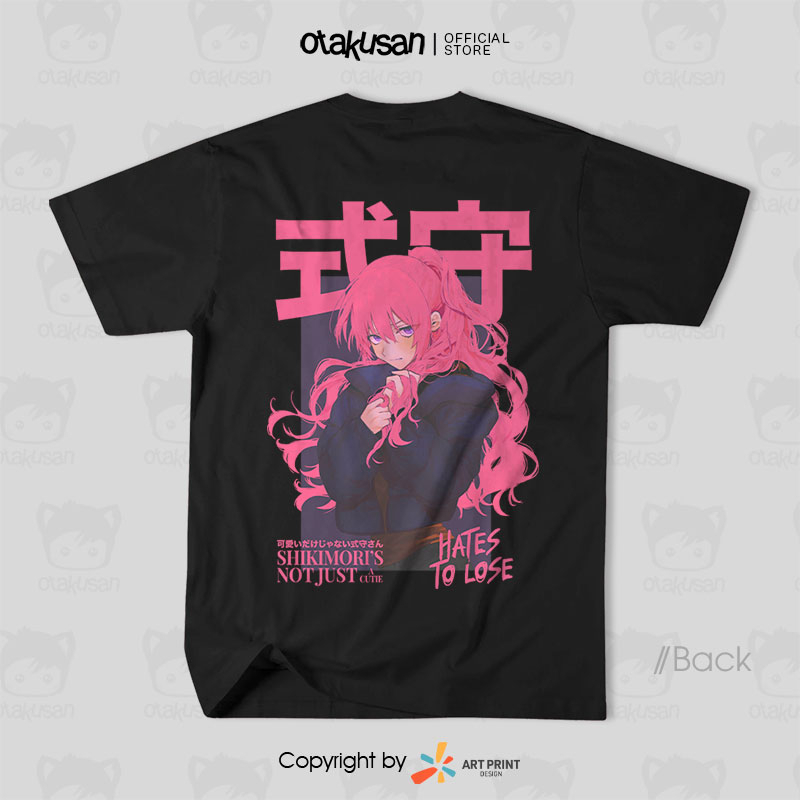 Áo thun Shikimori's Not Just a Cutie Digital Color Art (Black) ngắn tay