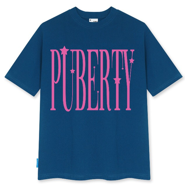 Áo thun,áo phông UNISEX FORM “PINK LOGO PUBERTY” TEE cho nam nữ