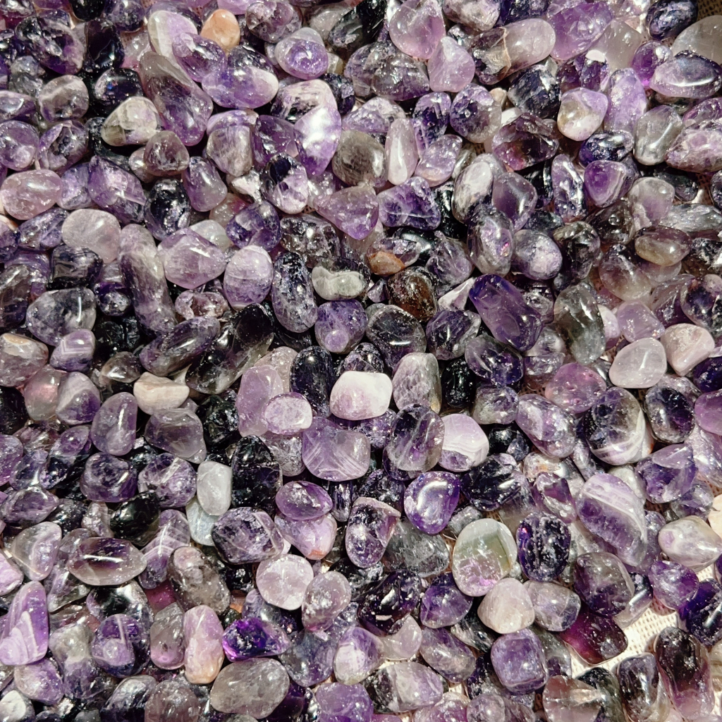 100g Vụn đá Dark Amethyst - TA tím tự nhiên