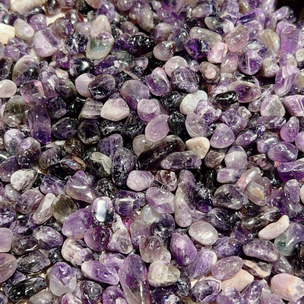 100g Vụn đá Dark Amethyst - TA tím tự nhiên