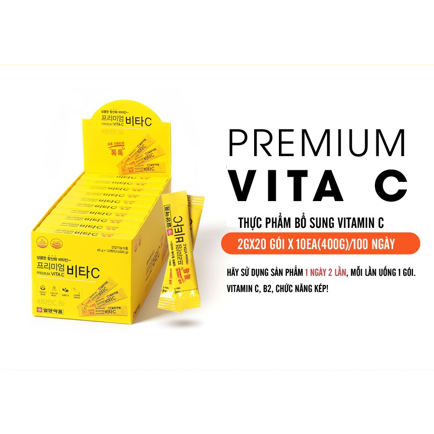 Vitamin C Premium Vita C Hàn Quốc - bột uống bổ sung vitamin c