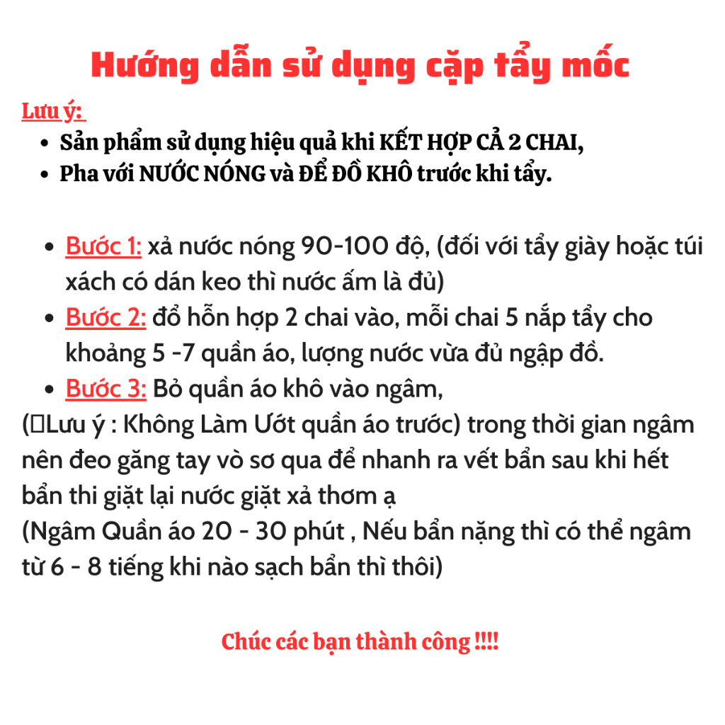 Tẩy Mốc Giày Dép Tẩy Mốc Quần Áo Màu Áo Trắng Nước Tẩy Quần Áo Thâm Kim Ố Vàng Không Mùi Hôi Không Bay Màu