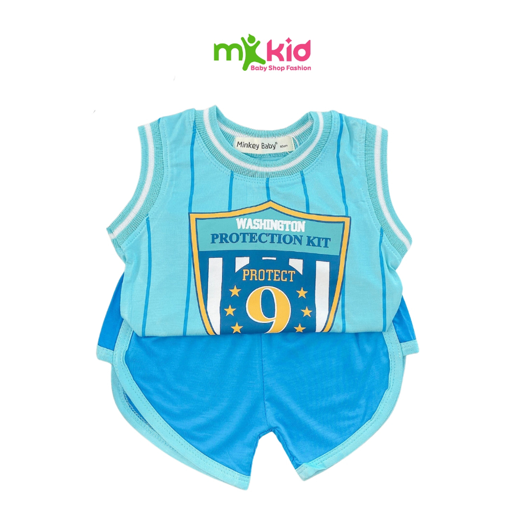 Đồ Bộ Cho Bé Trai, Bé Gái Mặc Nhà 💖 Bộ Ba Lỗ Cá Mập Minky Mom Dễ Thương 💖 Chất thun lạnh cao cấp siêu mềm mát cho bé .