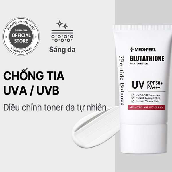 Kem chống nắng Medi-Peel Glutathione Mela Toning Sun Cream SPF50+