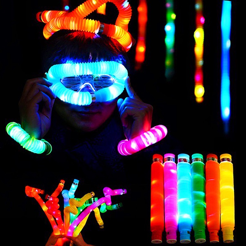 Đồ chơi giảm stress cho bé BBShine, Ống Pop phát sáng tạo hình cảm biến vui nhộn hot trend 2023