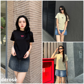 LOGO D DEROSE BABYTEE (2 MÀU)- Áo thun Babytee in logo chữ D