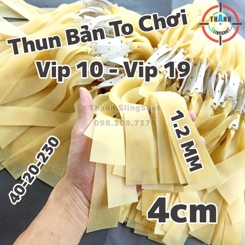 Dây thun 1.2 mm Latex chơi Vip 10 khổ to 40-20-230