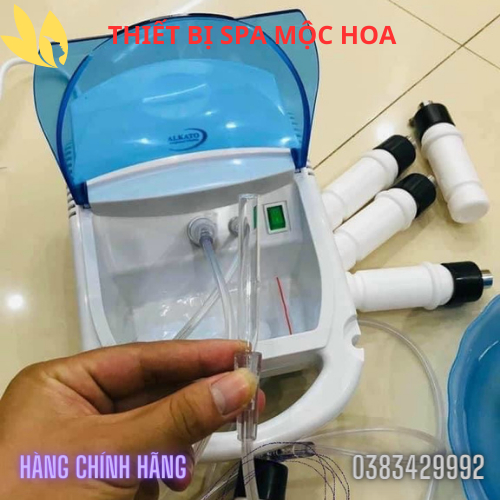 Máy Hút Mụn Alkato Nhật Bản Hút Dầu, Máy Khí Dung Mũi Họng Alkato Hút Bã Nhờn Se Khít Lỗ Chân Lông