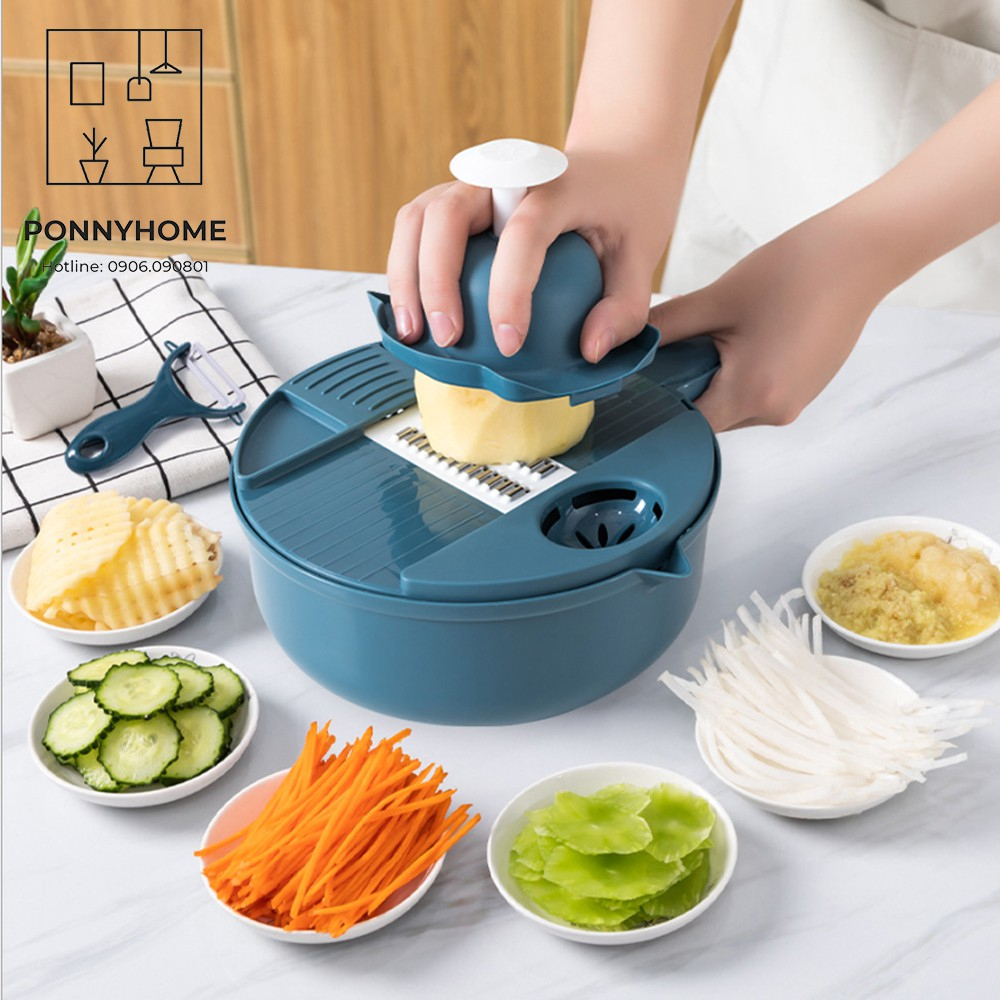 Bộ Dụng Cụ Nạo Cắt Bào Sợi Rau Củ Quả Đa Chức Năng
