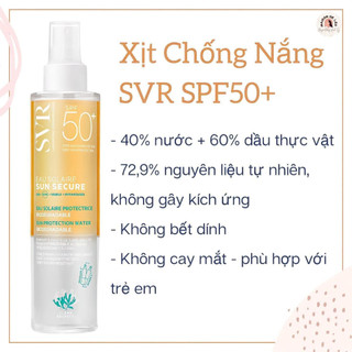 Xịt Chống Nắng Dầu Nước SVR Eau Solaire Sun Secure Sun Protect Water