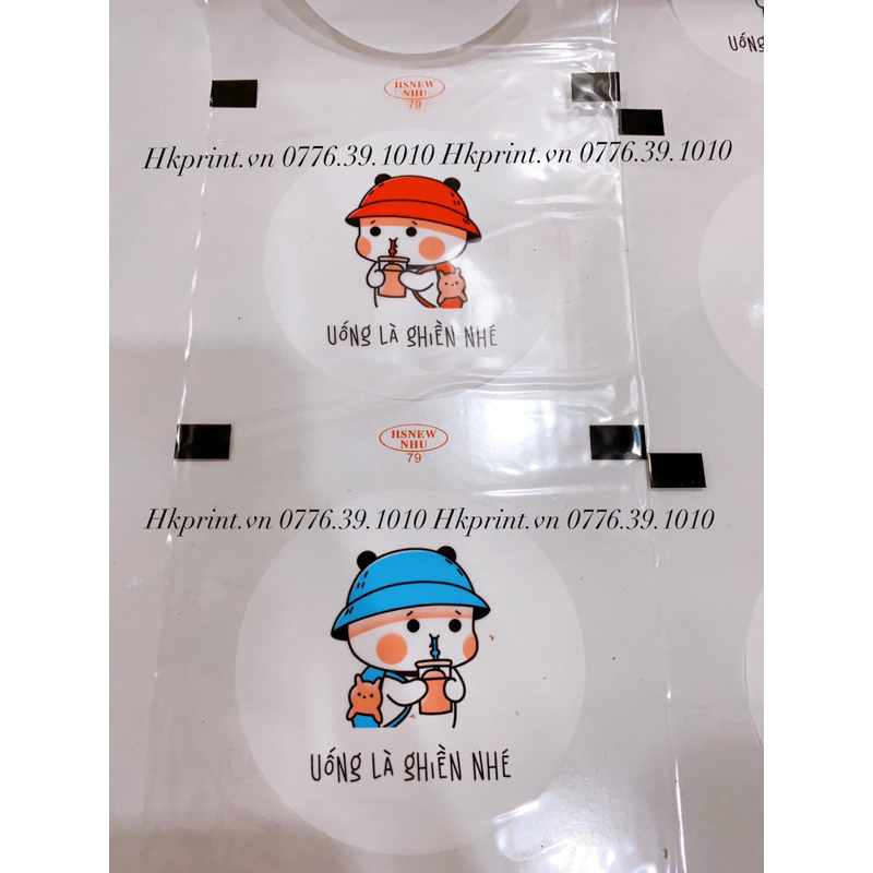 Cuộn Màng Ép ly nhựa Trà sữa Hot new mẫu mới A79