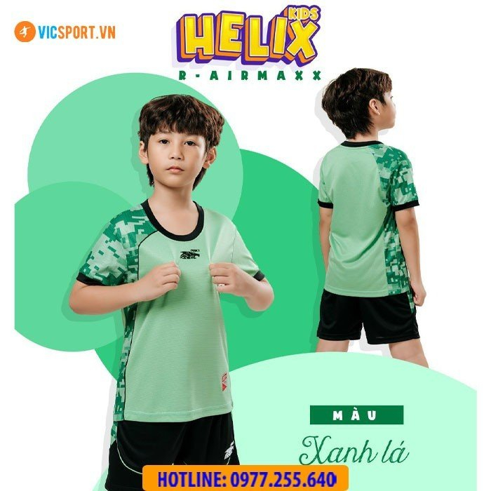 Quần ÁoThể Thao Thương Hiệu Trẻ Em Riki Helix Cao Cấp Cực Xịn Cho Bé - Vicsport