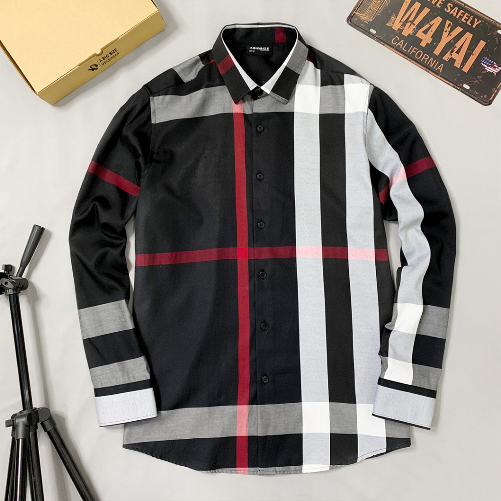 Áo Sơ Mi Dài BBR 01 Bigsize Nam 70-120kg Cao Cấp, Không Bai Mờ, Không Gây Khó Chịu Khi Mặc