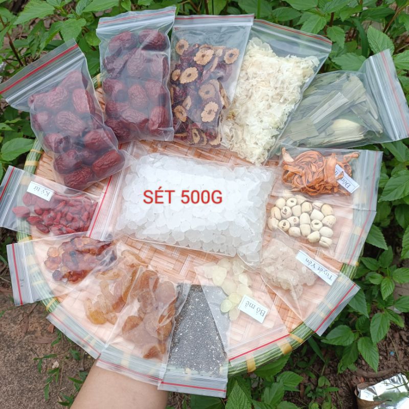 Combo 3 sét chè 500g tặng 100g táo đỏ