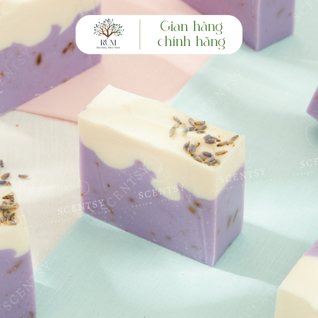 Xà Phòng Tắm Thủ Công Thiên Nhiên | Giảm Mụn Lưng | Mùi Hoa Oải Hương | Scentsy