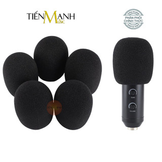Mút bọc đầu micro b20k bông lọc gió, màng mút lọc âm cho mic thu âm pop shield, microphone pop filter