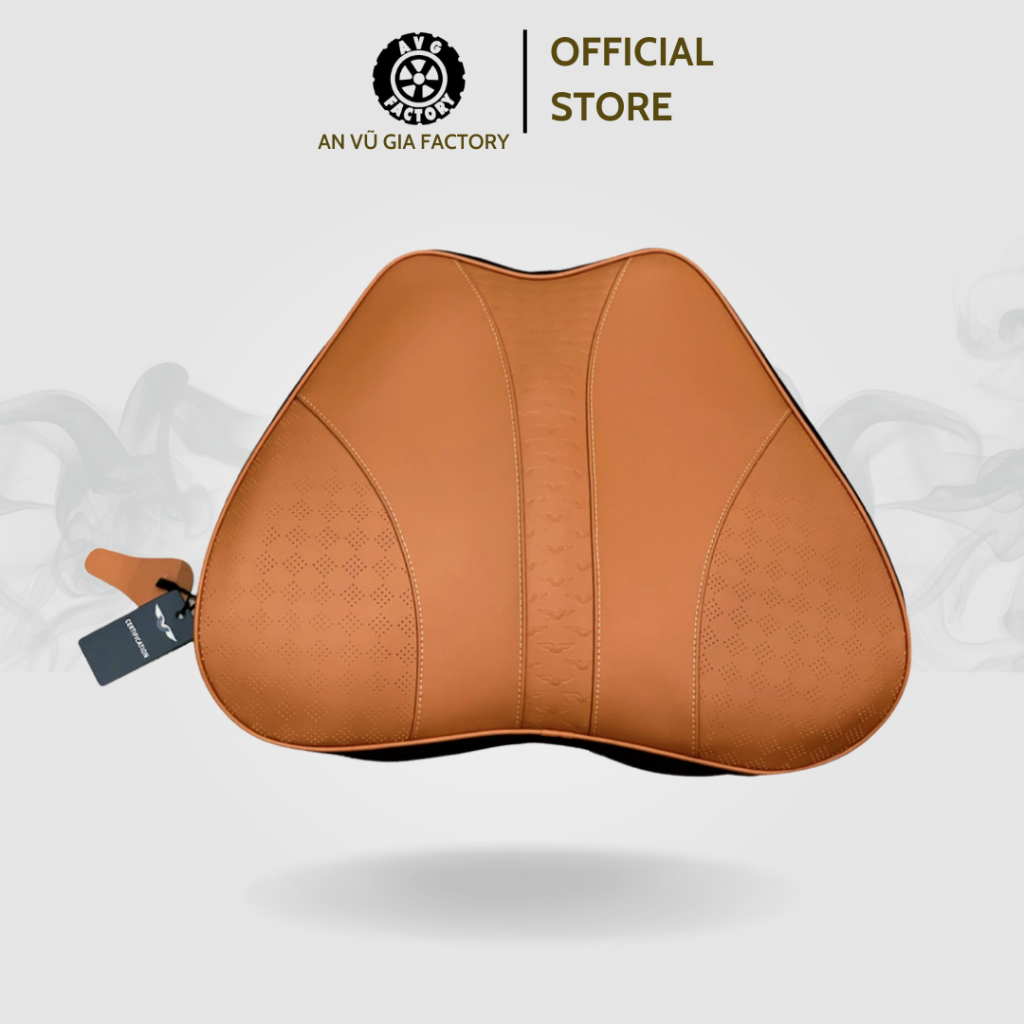[MUA 1 TẶNG 1] Gối tựa lưng da bò màu nâu bò Eagle cao cấp thư giãn lưng khi lái xe | BigBuy360 - bigbuy360.vn
