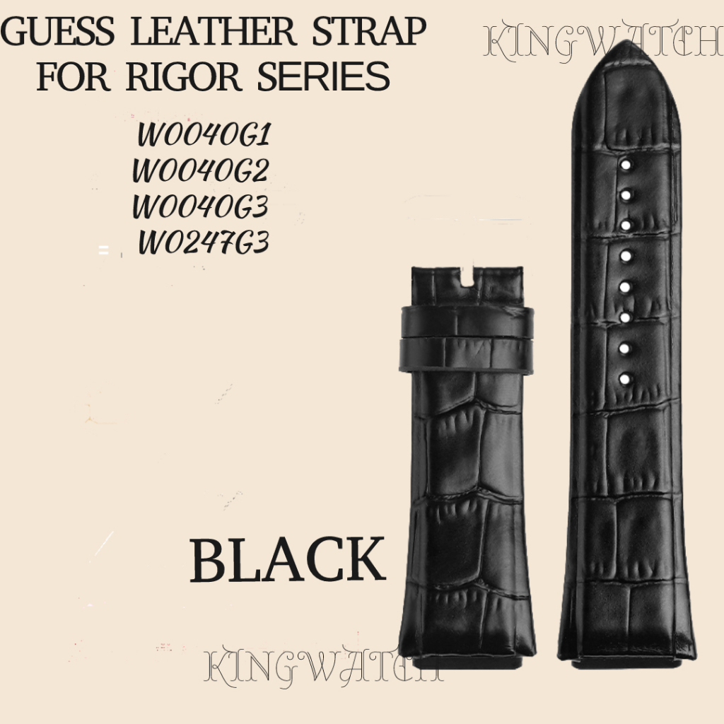 Dây da cho đồng hồ guess 22x27x22mm