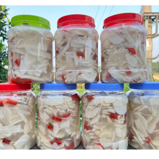 Măng Tre ngâm tỏi ớt- thơm ngon giòn sần sật 1kg