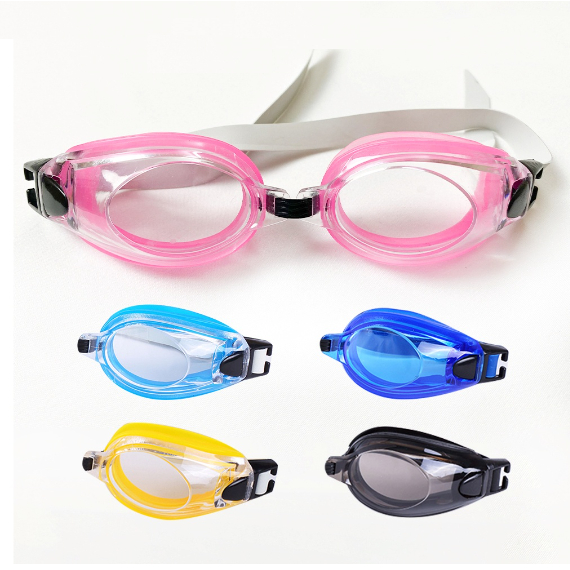 Kính bơi cho bé kèm 2 nút tai và 1 kẹp mũi, kính bơi trẻ em chất liệu nhựa và silicone không gây kích ứng da