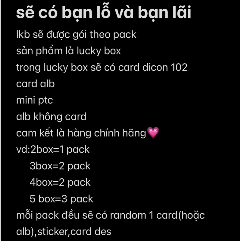Card ảnh BTS ngẫu nhiên may mắn