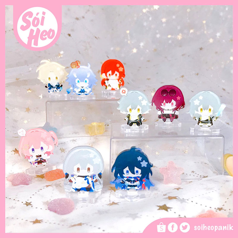 GACHA Standee Honaki Star Rail / Tượng mica MINI nhỏ nhắn dễ thương