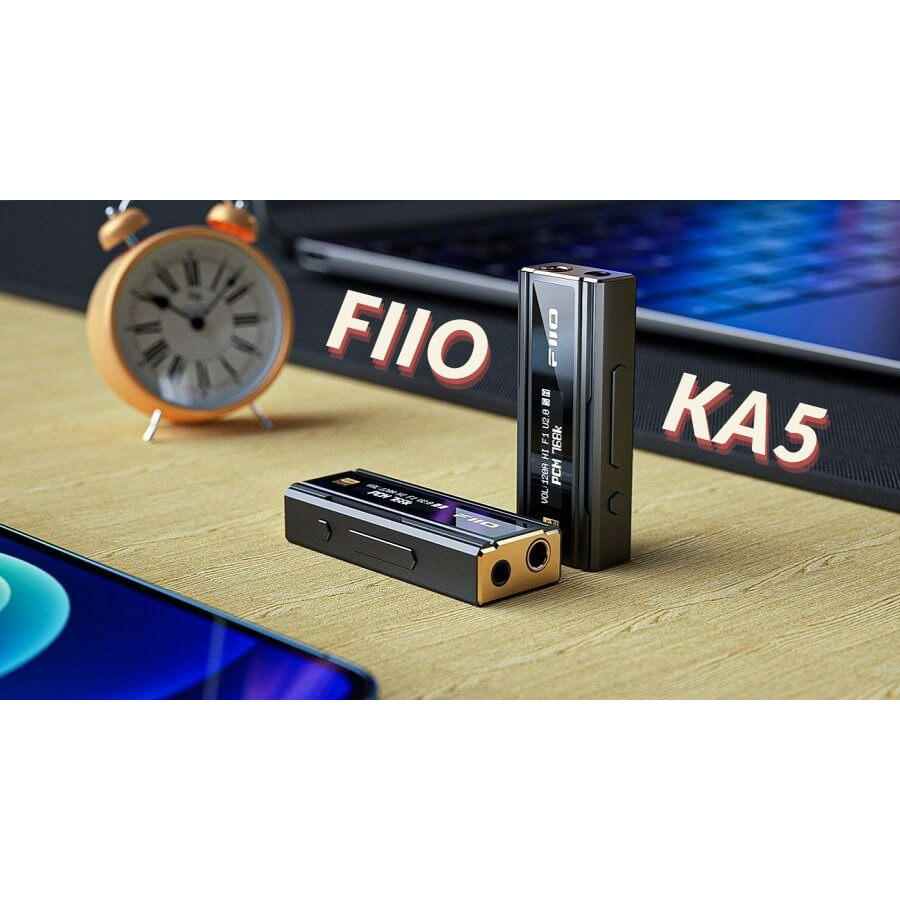 [NC] FIIO KA5 với chip Dual DAC CS43198 | Bộ giải mã Type C & IOS | Hỗ trợ giải mã DSD256 | Dongle Dac Amp