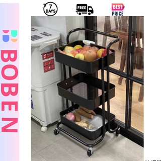 Xe đẩy 3 tầng sắt bền đẹp loại 1