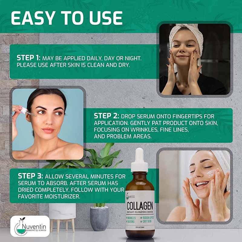 Serum Collagen- Vitamin C Nuventin Sáng Da Mờ Thâm 52ml