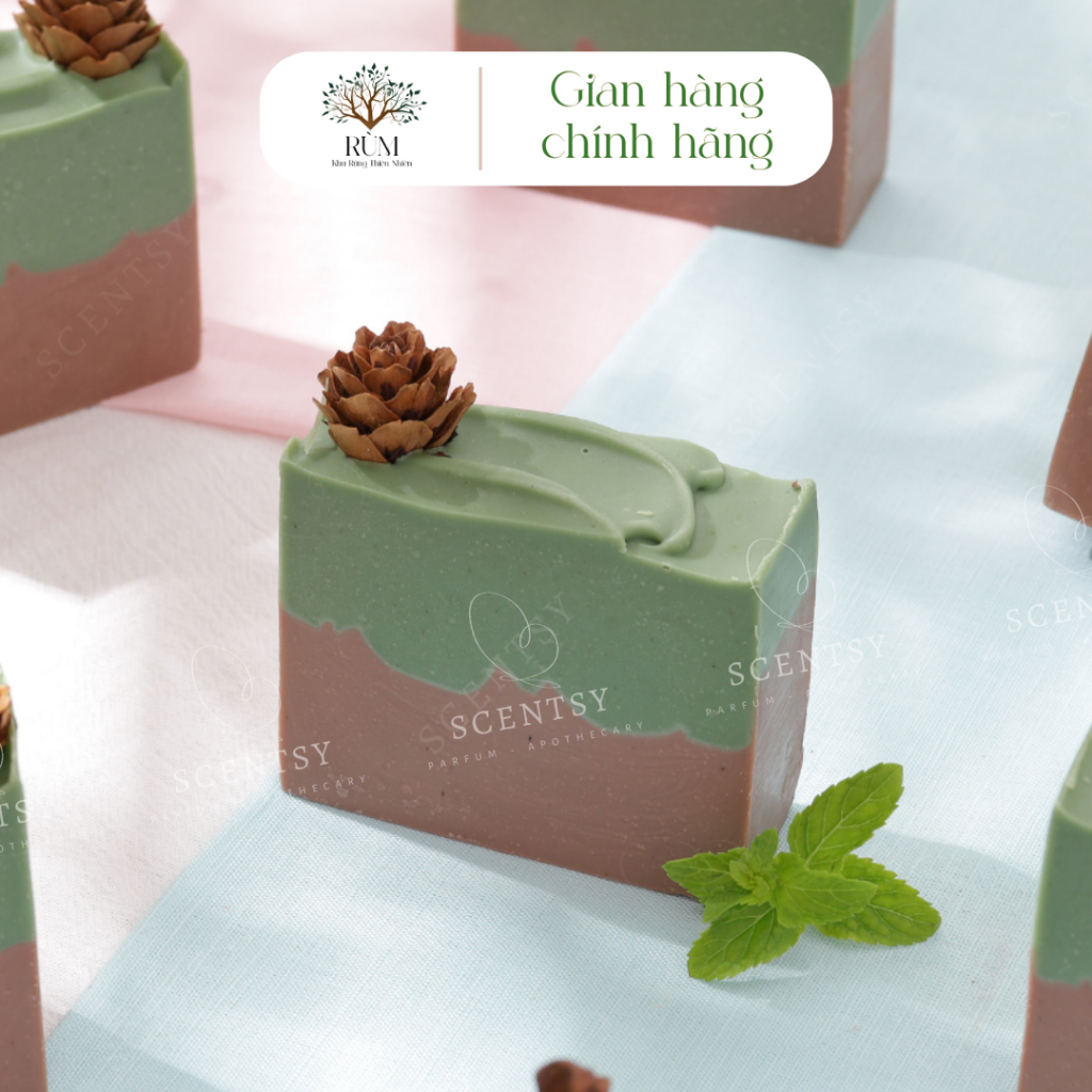 Xà Phòng Tắm Thủ Công Thiên Nhiên | Mùi Thông Bạc Hà | Giảm Mụn Lưng | Cấp ẩm da Scentsy