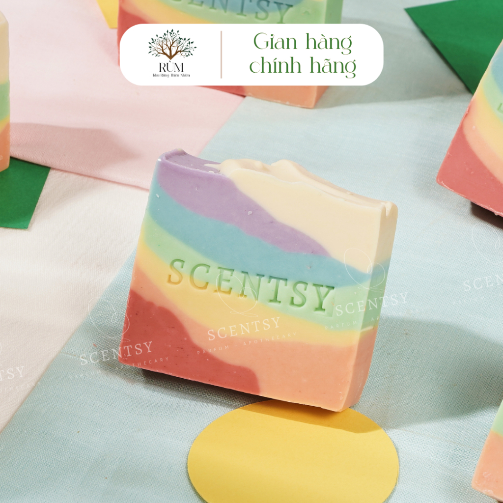 Xà phòng tắm thủ công thiên nhiên | Sáng da | Đều màu da | Cầu Vồng | Scentsy