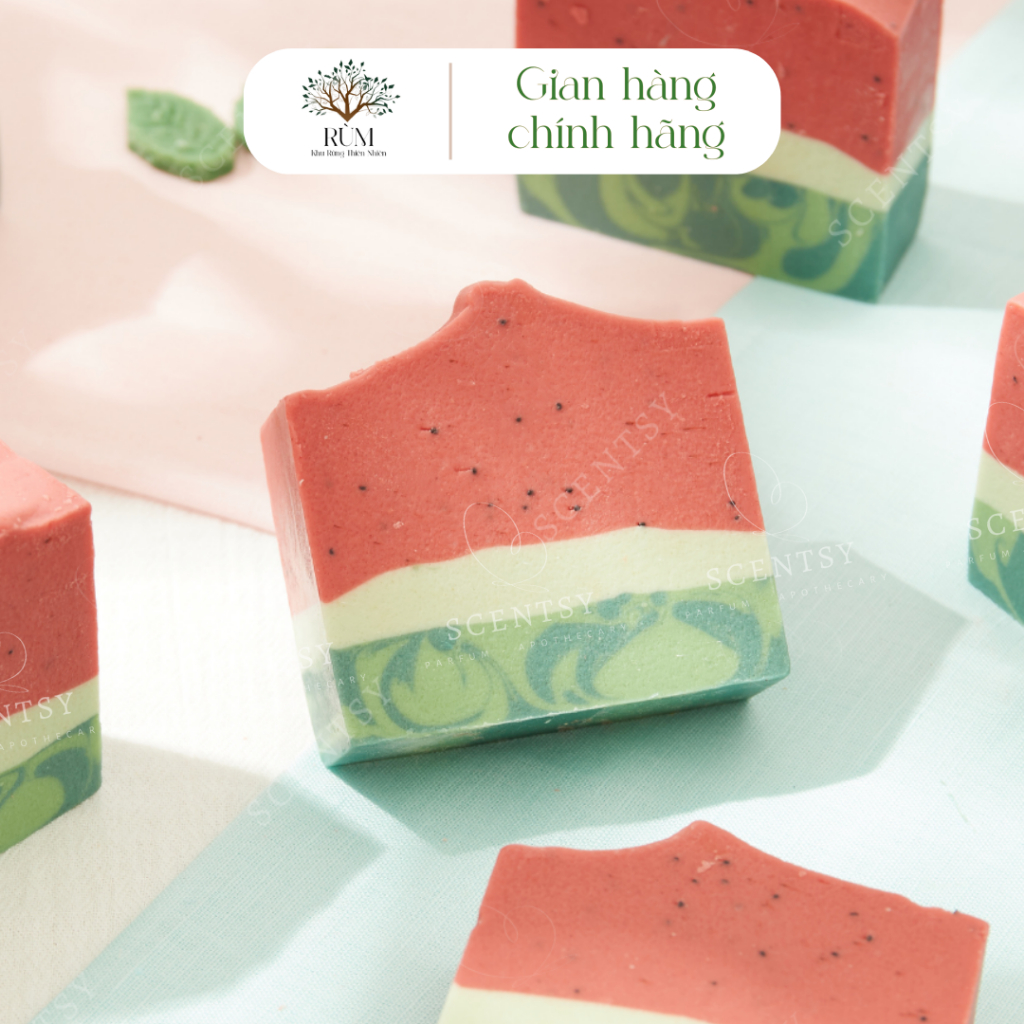 Xà Phòng Tắm Thiên Nhiên | Hỗ Trợ Giảm Mụn Lưng | Mùi Dưa Hấu | Scentsy