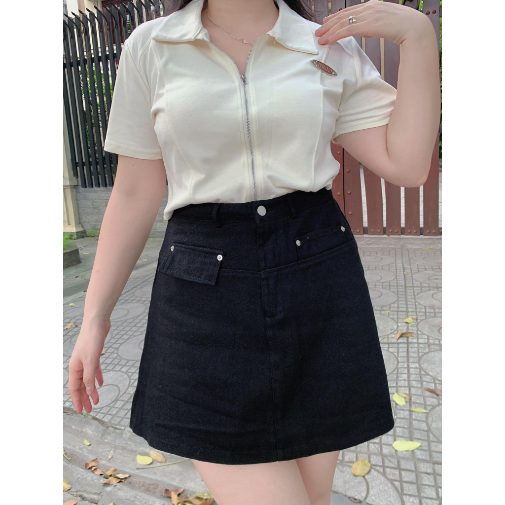 Set BIGSIZE áo M15051 và chân váy M14717 55-95KG