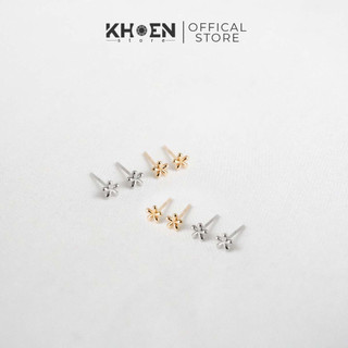 Bông tai hoa mai nhỏ - xi bạc 925 - khoen store