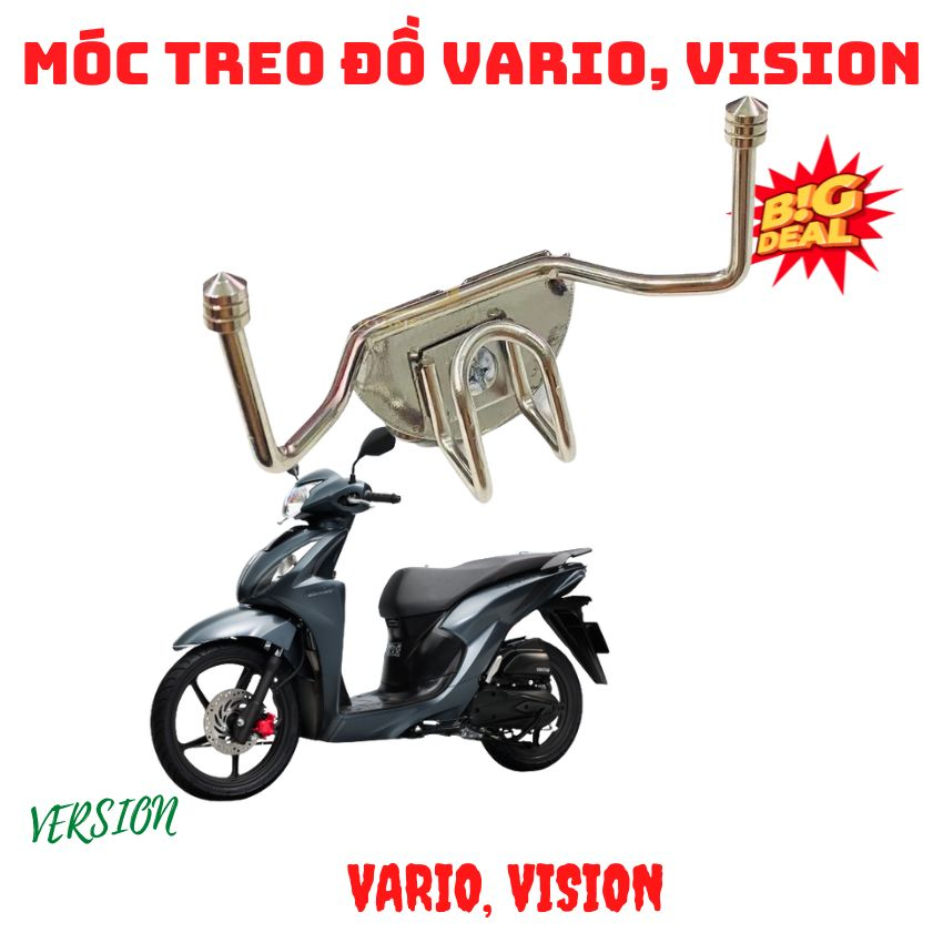 Móc Treo Phụ Xe VARIO CLICK 2018-&gt;2023 Inox Titan Hàng Dày Đẹp chắc chắn