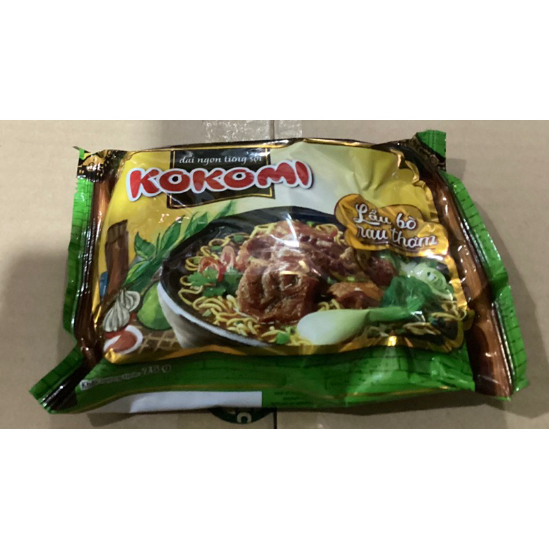 Mì Kokomi lẩu bò rau thơm gói 75g
