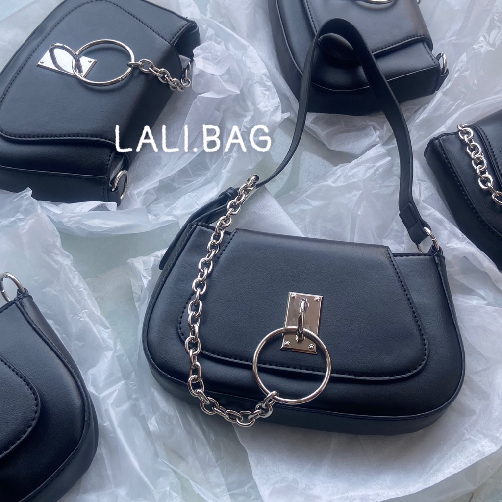 Túi xách nữ 2 dây đeo chéo, kẹp nách PHỐI XÍCH hàng Quảng Châu cá tính